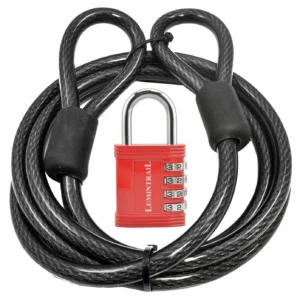 Heavy-Duty Security Cable with Lock 4ft