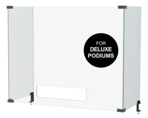 3 Panel Sneeze Guard for Deluxe Podium