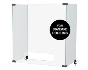 3 Panel Sneeze Guard for Standard Podium